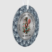 Carreau blanc argenté Noisette de Noël (devant)