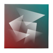 Carreau Blanc bordeaux turquoise (Devant)