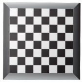 Carreau blanc de noir de table d'échecs (Devant)