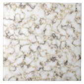 Carreau Blanc et Brown Faux Marble Granit (Devant)