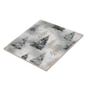 Carreau Blanc et doré Noël cosy (Côté)