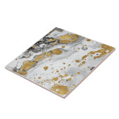 Carreau Blanc et doré Noël cosy (Côté)