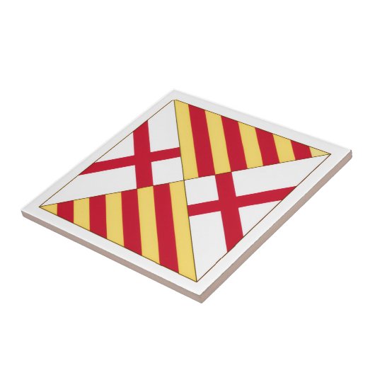 Carreau Blason de Barcelone (sans couronne) (Côté)