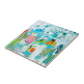 Carreau Bleu Abstrait (Côté)