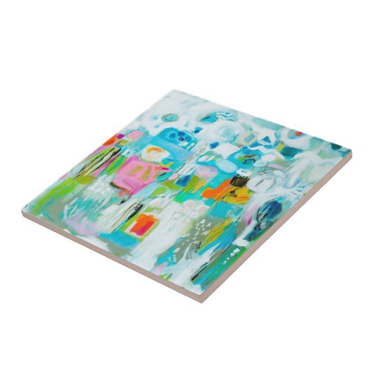 Carreau Bleu Abstrait (Côté)