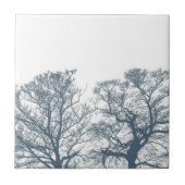 Carreau Bleu Arbres du fond Boho tropical (Devant)