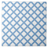 Carreau Bleu Blanc Arlequin Diamond Motif (Devant)