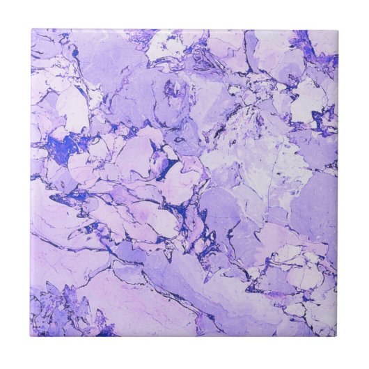 Carreau Bleu Blanc Moderne Marbre Italien Élégant Abstrait (Devant)