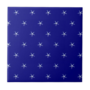 Carreau Bleu blanc Motif Marine Bleu Personnalisé Nautiqu