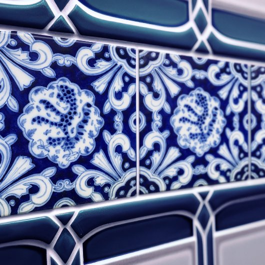 Carreau Bleu & Blanc Palau de Maricel Catalan Tile Sitges