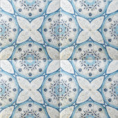 Carreau Bleu Blanc Perdu Cracked Stone Look Mosaic