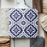 Carreau Bleu Blanc traditionnel symétrique simple Abstrait<br><div class="desc">Cette tuile en céramique Abstraite Bleu Blanc Traditionnel Symétrique Simple ajoute une touche d'élégance à tout espace. Doté d'un superbe motif géométrique bleu indigo, ce carrelage allie design moderne et esthétique traditionnelle. Parfait pour rehausser les salles de bain, les cuisines ou les murs avec accent, son aspect chic et sophistiqué...</div>