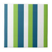 Carreau Bleu Blanc Vert Frappes Verticales (Devant)