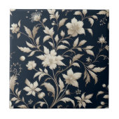Carreau bleu botanique (Devant)