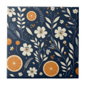 Carreau bleu botanique (Devant)