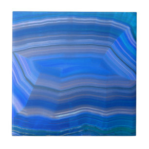 Carreau Bleu brillant poli tranche d'âge