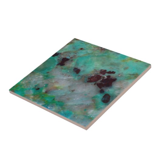 Carreau Bleu Chrysocolla Jasper (Côté)