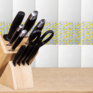 Carreau Bleu Citron Méditerranée