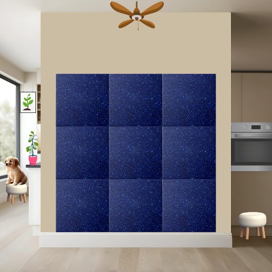 Carreau Bleu cosmique Galaxie Starry Night Carrelage céram