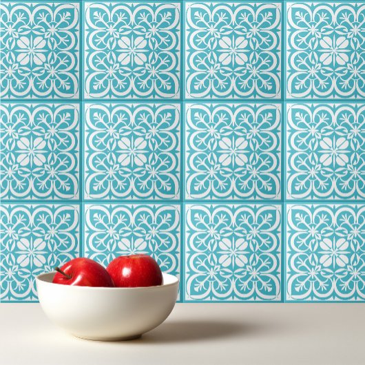 Carreau Bleu de Capri motif portugais Méditerranée