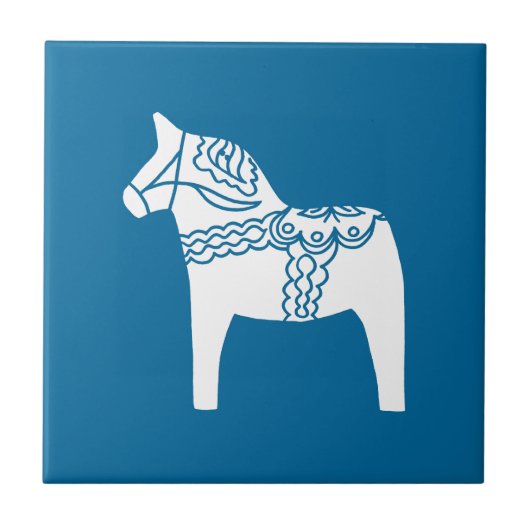 Carreau Bleu de cheval de Dala (Devant)