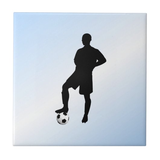 Carreau Bleu de football / Design sportif (Devant)
