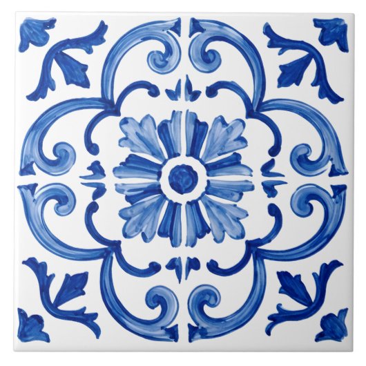 Carreau bleu de Méditerranée (Devant)