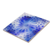 Carreau Bleu de motif d'Alhambra (Côté)