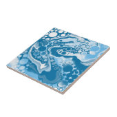 Carreau Bleu Digital Fluid Art Marbre Pour Peinture Cellul (Côté)