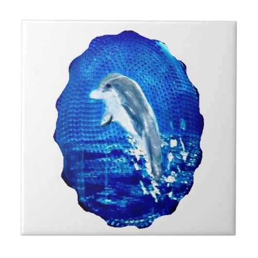 Carreau Bleu Dolphin Art (Devant)