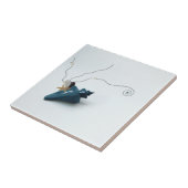 Carreau Bleu élégant carrelage de coquillages en forme de (Côté)