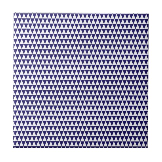 Carreau Bleu et blanc de cobalt géométrique de motif de (Devant)