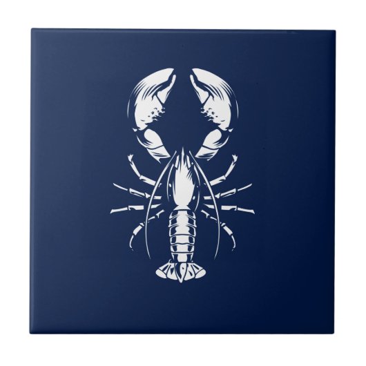Carreau Bleu et blanc du homard (Devant)