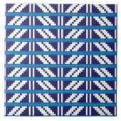 Carreau Bleu et blanc letton Letton Ethnic Folk art (Devant)