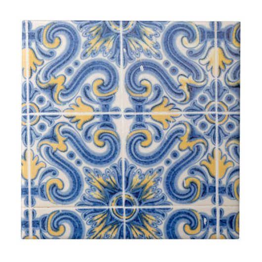 Carreau bleu et jaune, Portugal (Devant)