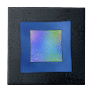 Carreau Bleu et noir Dichroïen Revêtement fondu