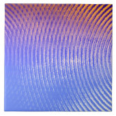 Carreau Bleu et orange, ondes sonores motif (Devant)