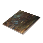 Carreau Bleu foncé Brown Abstrait (Côté)