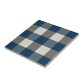 Carreau Bleu Gris Blanc Buffle Check (Côté)