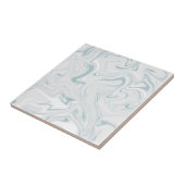 Carreau Bleu gris et blanc Tourbillonnant Classé Marbré Mo (Côté)