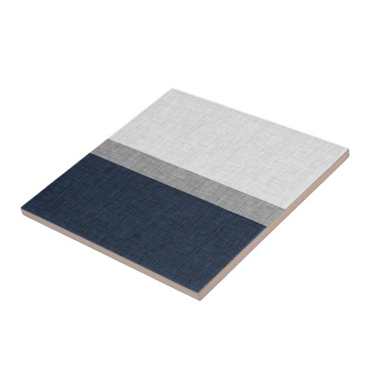 Carreau Bleu gris foncé simple (Côté)