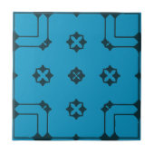 Carreau Bleu & Indigo Motif en Mosaïque décorative (Devant)