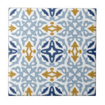 Carreau Bleu Italien Carrelage en céramique Vintage<br><div class="desc">Peut être entièrement customisé pour répondre à vos besoins. © Gorjo Designs. Fait pour vous via la plateforme Zazzle. // Besoin d'aide pour customiser votre design ? Vous avez d'autres idées ? N'hésitez pas à me contacter (Zoe) directement.</div>