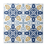 Carreau Bleu Italien Carrelage en céramique Vintage<br><div class="desc">Peut être entièrement customisé pour répondre à vos besoins. © Gorjo Designs. Fait pour vous via la plateforme Zazzle. // Besoin d'aide pour customiser votre design ? Vous avez d'autres idées ? N'hésitez pas à me contacter (Zoe) directement.</div>