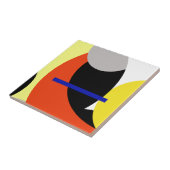 Carreau Bleu jaune Art Abstrait (Côté)