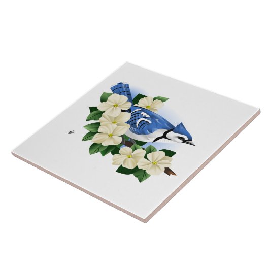 Carreau Bleu Jay Bird (Côté)