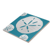 Carreau Bleu marine et blanc Accent dollar de sable de pla (Côté)