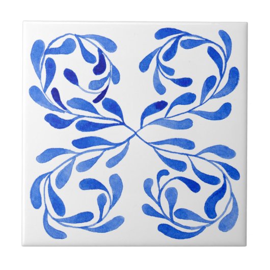 Carreau Bleu Méditerranée (Devant)