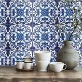 Carreau Bleu Méditerranéen Blanc Russe Portugais Azulejo