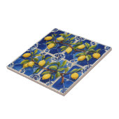 Carreau Bleu méditerranéen et citrons traditionnels (Côté)